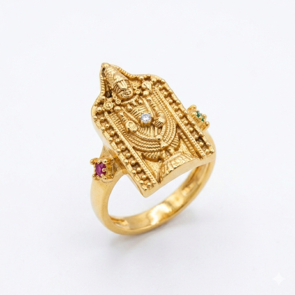 Venkateswarasami Temple Jewellery Men’s Ring